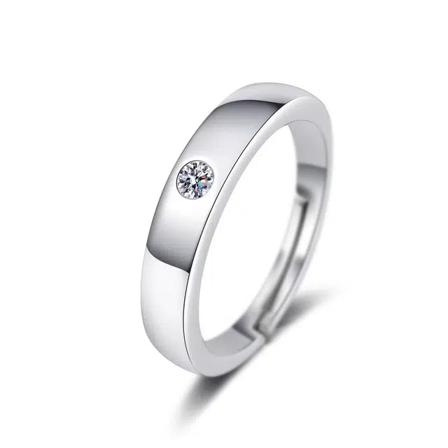 岁月静好 心动一生 告白经典小众简约素圈开口可调节浪漫交织精致轻奢仪式感闪耀璀璨气质显白百搭#好运 锆石 戒指 男女同款情侣款