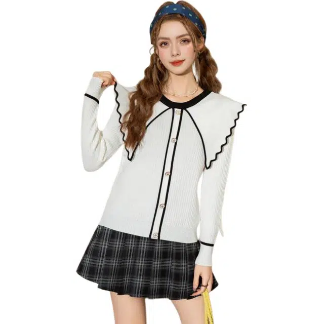 法文箱子 长袖内搭打底衫针织衫 女款