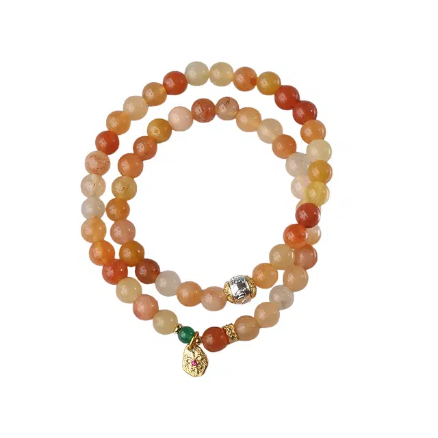 子婳 诸事顺利顺逐新中式民族风文玩招财转运珠水逆退散高级感显白#好运 金丝玉 手串 女款