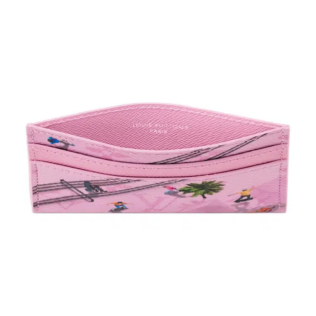 Louis Vuitton Porte Carte Double Pink