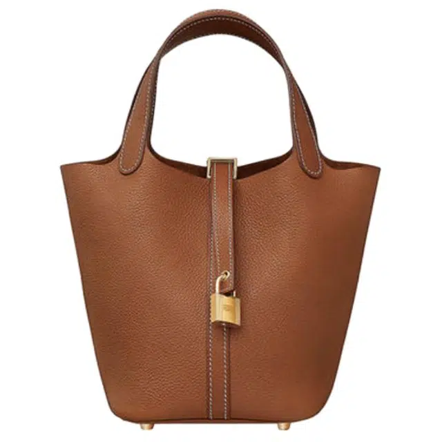 HERMES Picotin Lock 18 Barenia Faubourg 34 Fauve