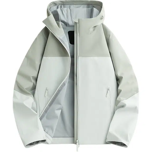 木林森  登山旅行纯色百搭外套  防水防风透气耐磨保暖轻量防泼水吸湿排汗防寒防雨冲锋衣 男女同款