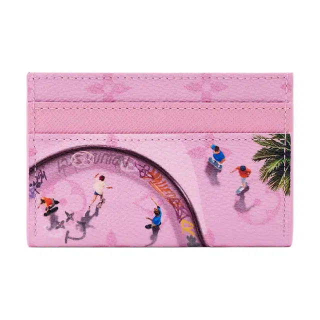 Louis Vuitton Porte Carte Double Pink
