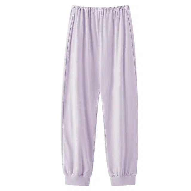 俏薇妮 德绒月子服女家居裤秋冬季长裤简约大码孕妇产前后保暖睡裤 女款