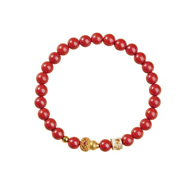 子婳 诸事顺逐本命年招财转运珠鸿运当头新中式葫芦福禄小众精致轻奢古典#好运 朱砂 手串 女款