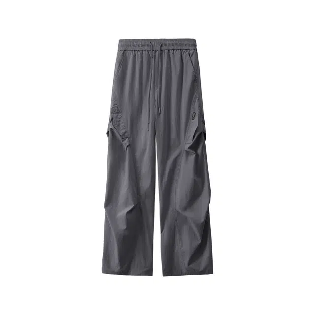 范索米 户外运动徒步系列  多功能口袋褶皱设计感工装裤长裤 男女同款