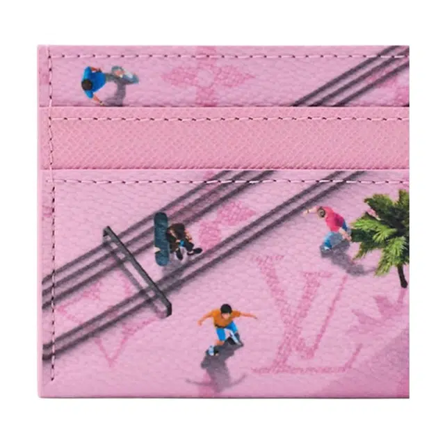 Louis Vuitton Porte Carte Double Pink