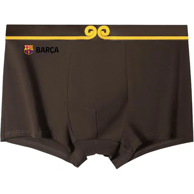 巴塞罗那足球俱乐部 舒适柔软轻便亲肤透气平角内裤 男款 组合装