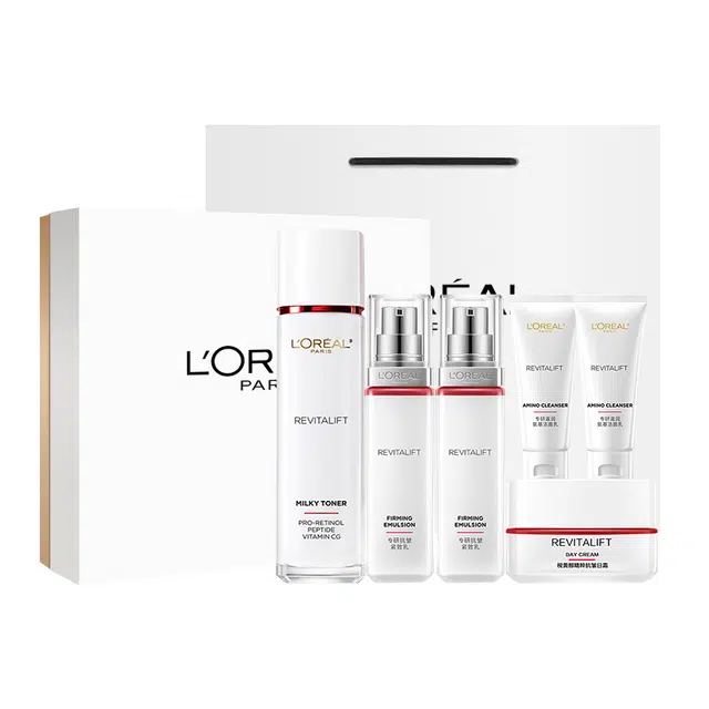 欧莱雅 水乳套装复颜专研抗皱护肤品礼盒 保湿淡纹紧致补水