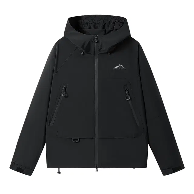 赛琪 美式城市机能山系户外多拉链设计宽松休闲运动多巴胺拼接撞色防风防泼水连帽夹克外套 男女同款