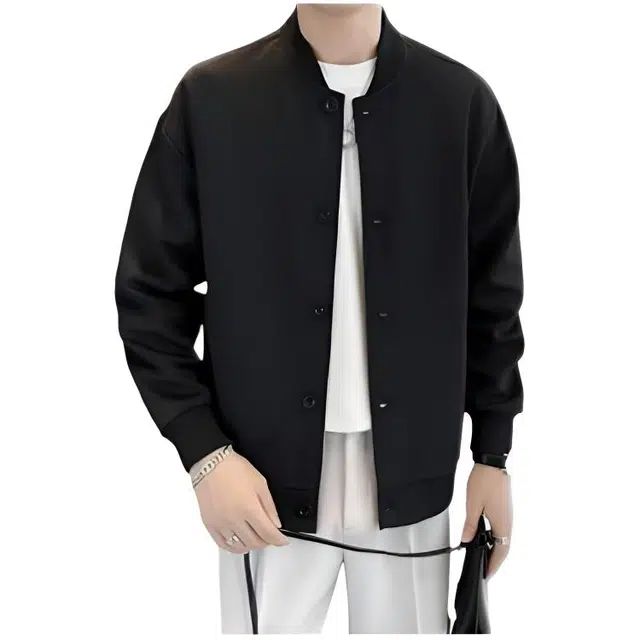 木木兔 美式高街重磅男士长袖外穿冬季休闲穿搭轻奢潮流百搭秋冬衣服冬天国潮宽松潮牌简约外套夹克 男女同款