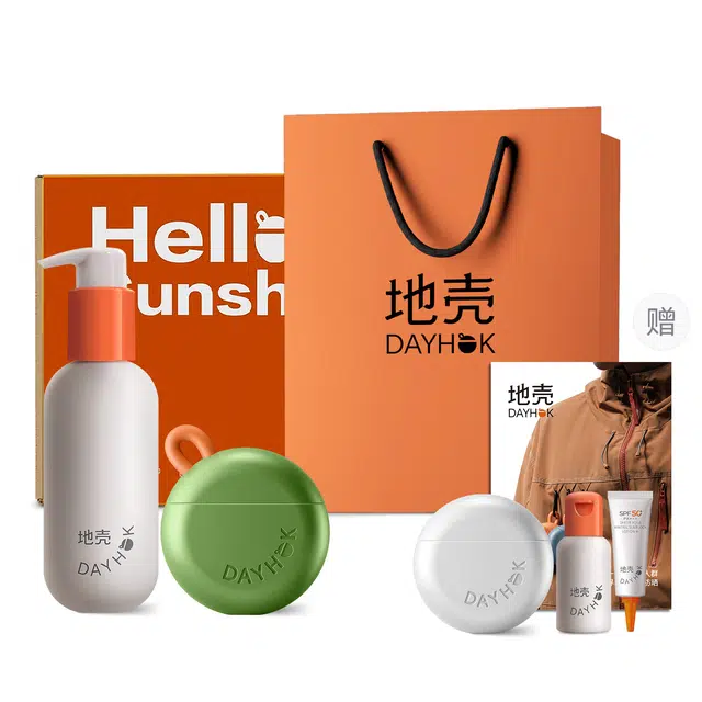 地壳 防晒霜洁颜蜜组合 舒缓保湿清爽防紫外线 洗卸合一洗面奶敏感肌可用