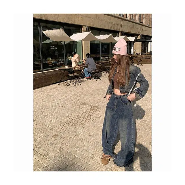 轻迎 美式辣妹夹克宽松显瘦牛仔外套 女款
