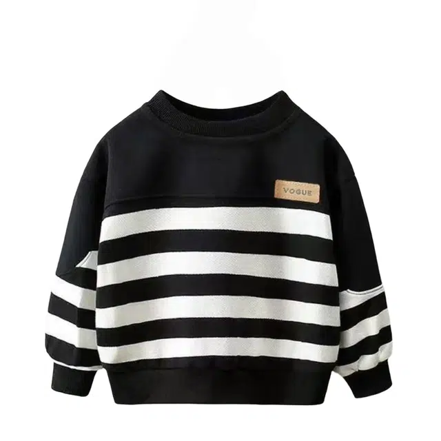 俞兆林毛衣 男童条纹春秋洋气秋装帅气韩版小童百搭套头上衣 儿童款