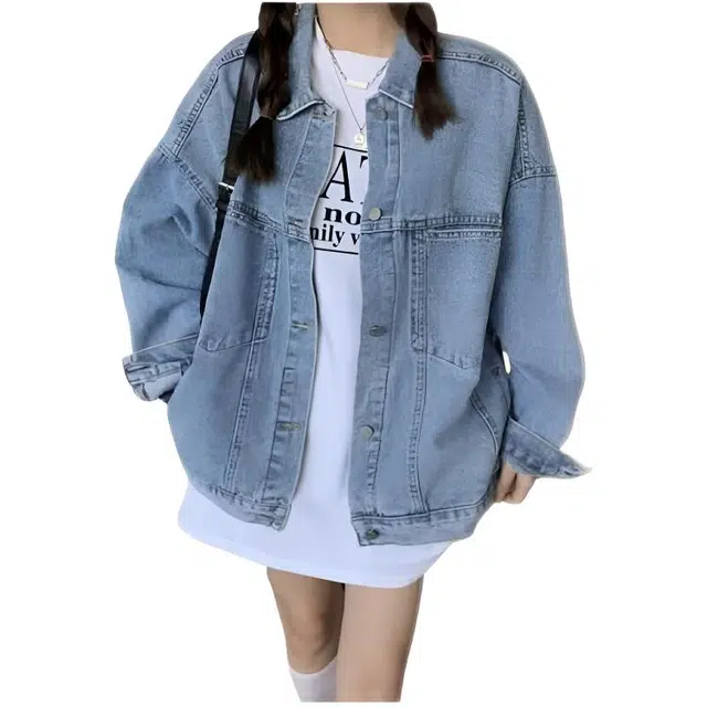 木木兔 潮流时尚秋季外套 情侣装 大码  简约百搭 宽松设计感小众复古港味上衣夹克 男女同款