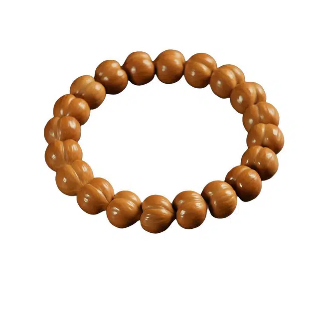 仙园韵 雕刻聚宝盆文玩单圈盘玩佛珠简约时尚质感优雅古韵典雅贵气逼人个性独特#好运 猴头核桃 手串 男款