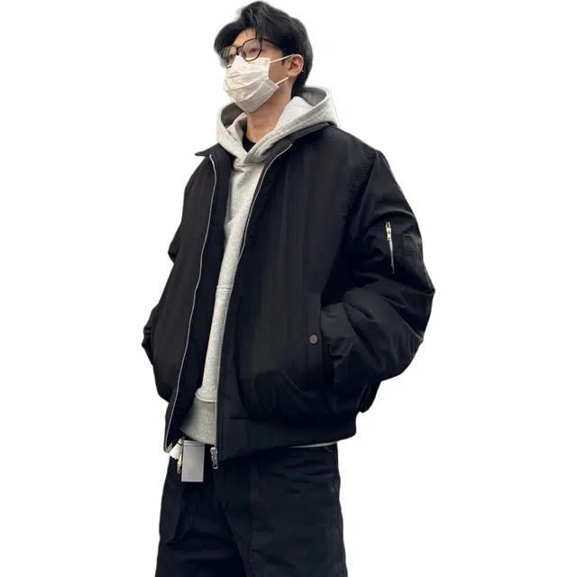 拓菲  美式痞帅翻领潮流百搭工装飞行员夹克外套 男女同款