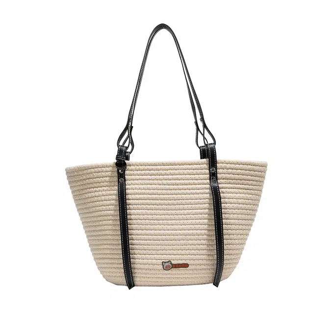 小猪班纳 编织法式沙滩通勤 织线 单肩包 常规 女款 多色