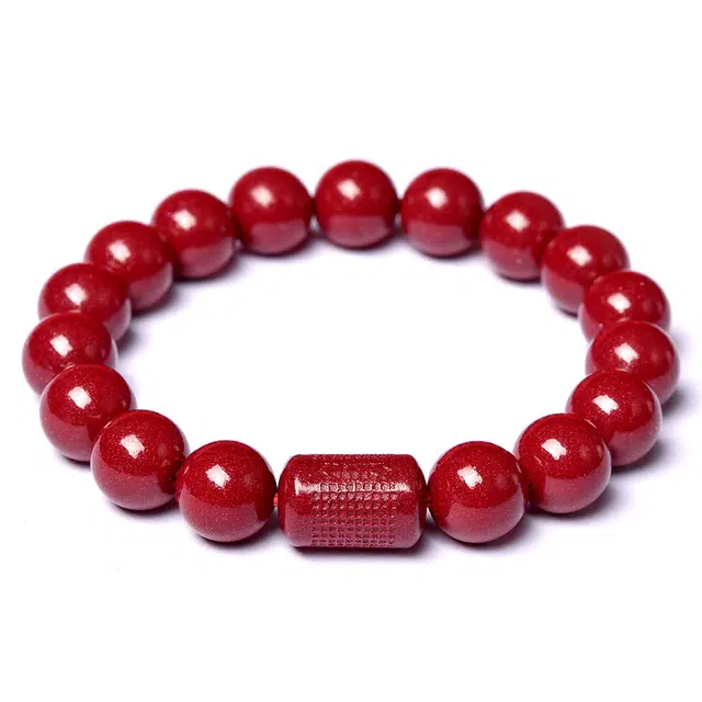 【安神定志】 灵菲 高含紫金砂般若心经 新中式招财转运吉祥饰品 本命年生日送礼#好运 再造辰砂朱砂 手串 男女同款情侣款