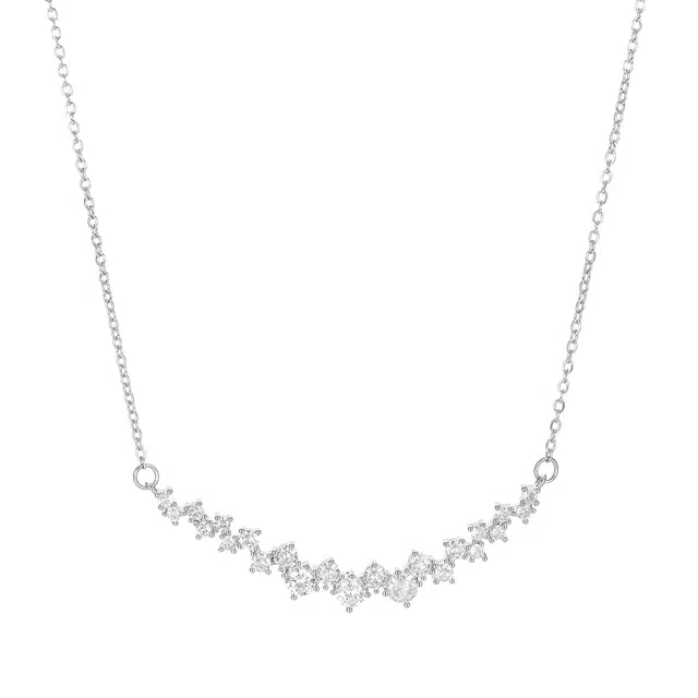 珂里 微笑繁星锁骨链小众设计感颈链笑脸吊坠精致时尚百搭轻奢高级感 环保合金 项链 女款