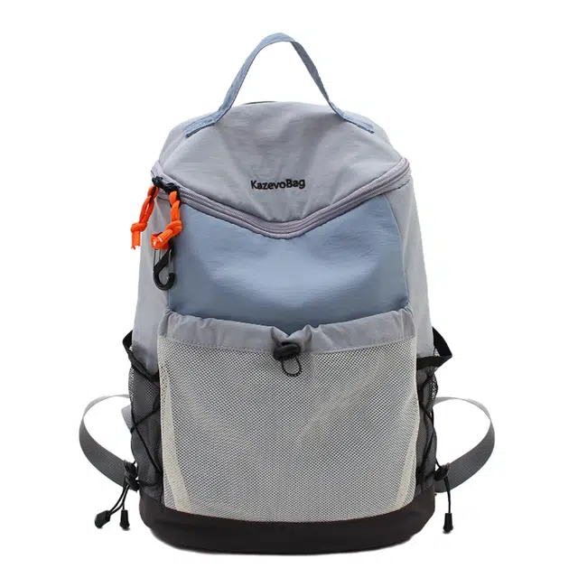 行途 双隔层拼接撞色 尼龙 双肩包 男女同款情侣款 多色