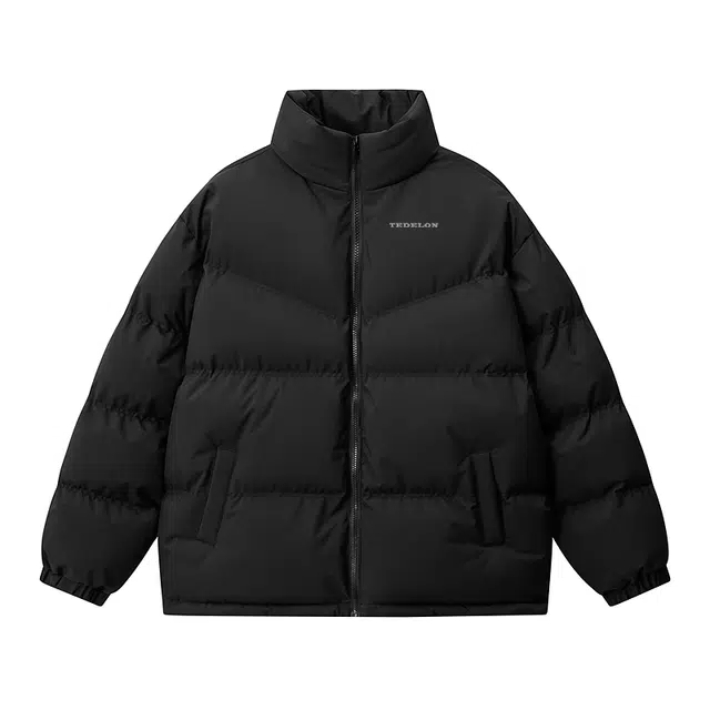 太子龍 加厚立领简约保暖情侣休闲时尚面包服棉服 男女同款