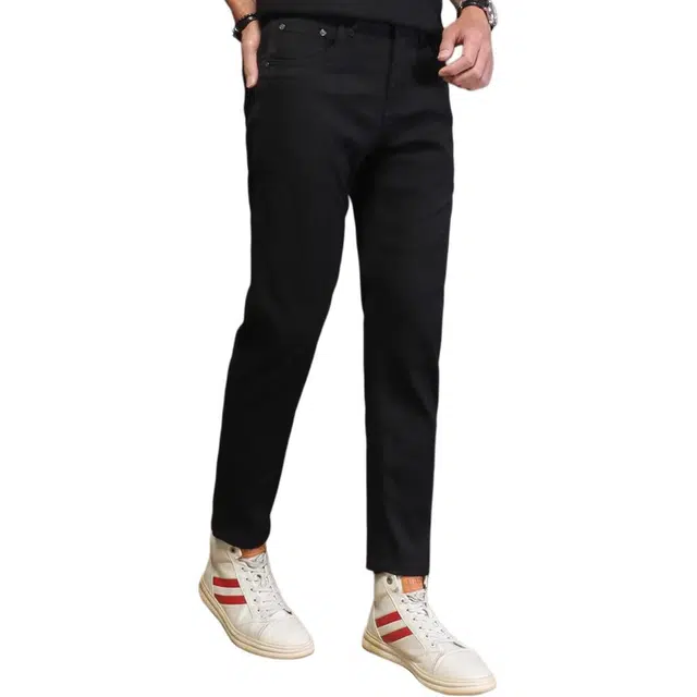 吉肯蒂 高端男裤修身小脚裤弹力韩版休闲牛仔裤 男款