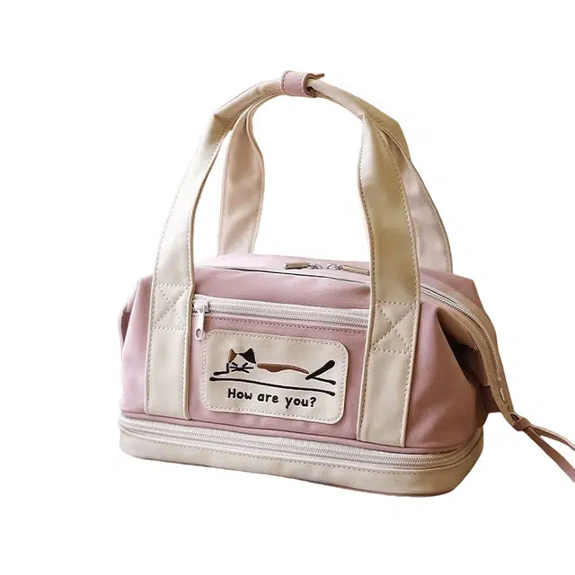 心水好物便携式大容量分区化多层妆品收纳高端手提旅行洗漱包