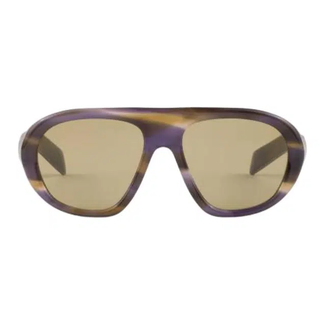 PRADA LOGO Streaked Lagoon Blue