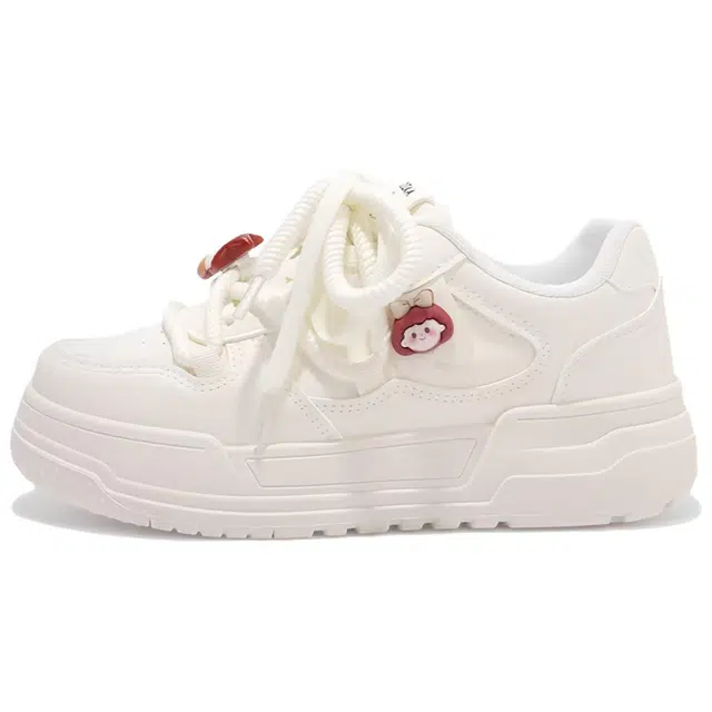 拾伍象 厚底小白鞋女女鞋学生配裙子的鞋子百搭小众 休闲板鞋 女