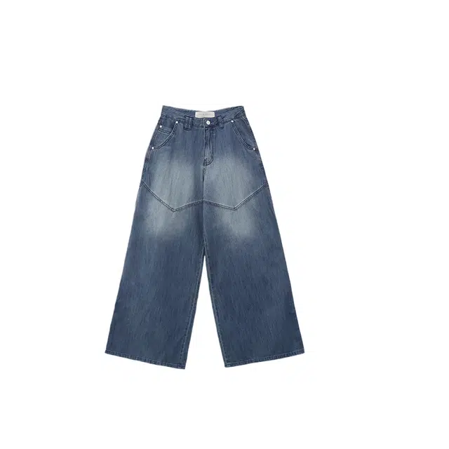 TREEMINGBIRD Western Denim Set-up Pants