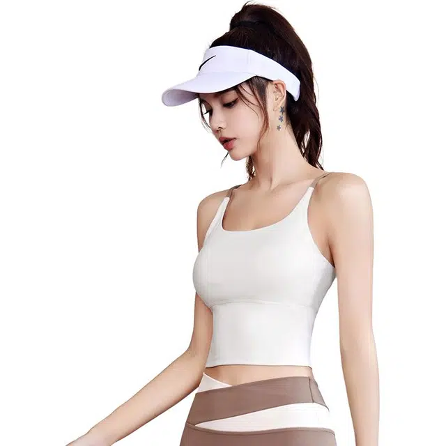 淑好百  高弹一体式肤速干  运动背心  女款