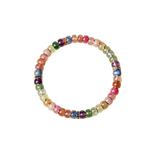 茂琼 招财纳福万事顺利福气满满财运亨通新中式国风复古文玩念珠转运珠时尚高级感时尚百搭饰品#好运 多色水晶 手串 女款