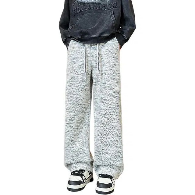 佐菲利 美式复古慵懒高腰阔腿裤小香风显瘦直筒裤子休闲裤 男女同款