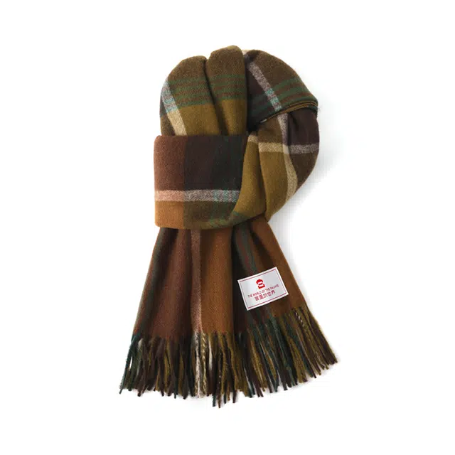 宫里的世界 经典巴格 聚酯纤维 绒线围巾 男女同款情侣款