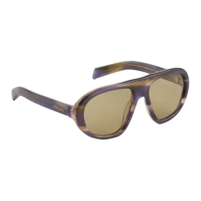 PRADA LOGO Streaked Lagoon Blue