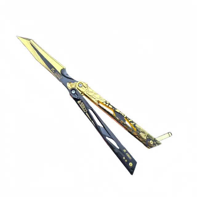 酷毛鸭 炫酷可折叠影峰蝴蝶甩刀 其他静态模型