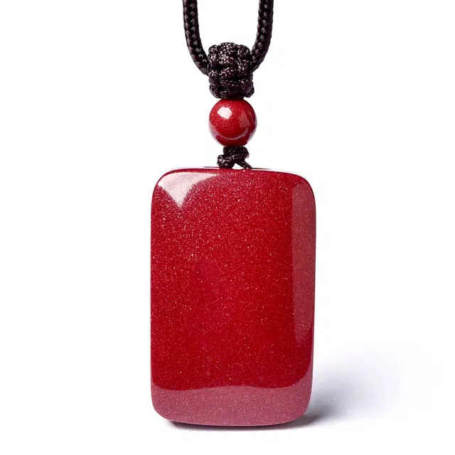 灵菲 无事牌 真品高含量 吉祥如意新中式 再造辰砂朱砂 吊坠 男女同款情侣款