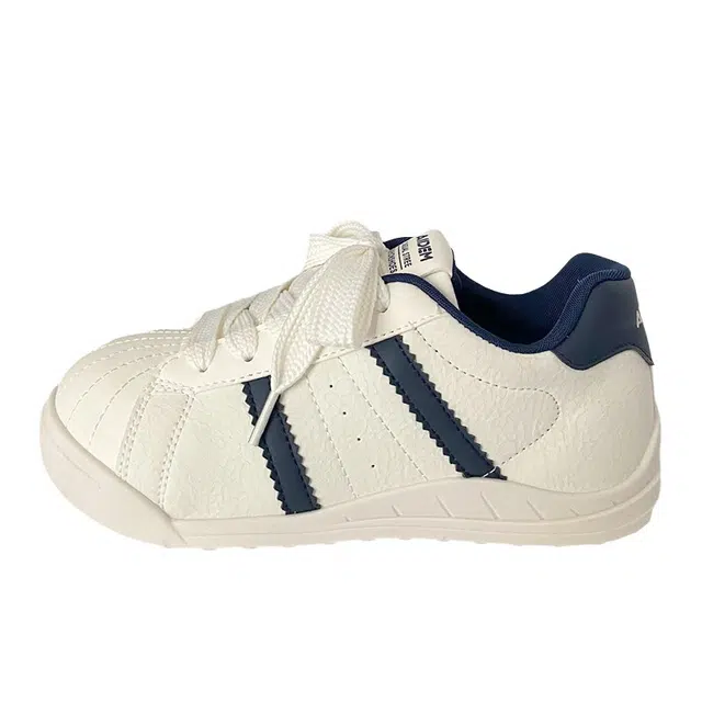 拾伍象 贝壳头小白鞋女鞋轻便小众秋季面包鞋休闲 板鞋 女