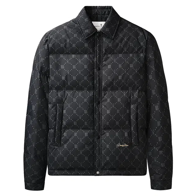 与狼共舞 石墨烯蓄热锁温科技 鹅绒高充绒轻暖时尚满印高街潮流舒适翻领衬衫式外套羽绒服 男款