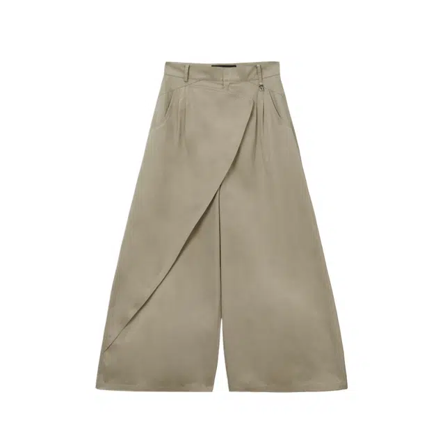 TREEMINGBIRD Oblique Wrap Pants