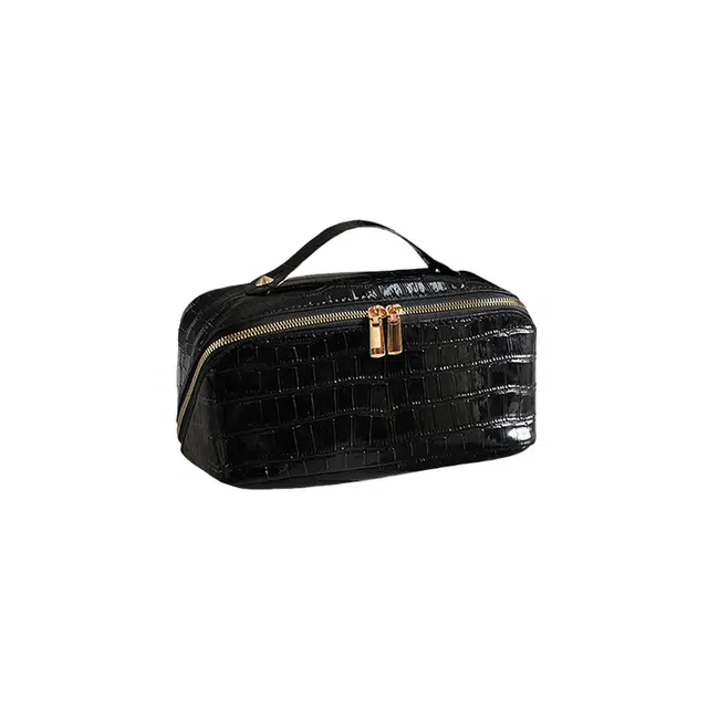 心水好物树皮纹化妆包高级感小众大容量便捷旅行化妆品收纳包洗漱包