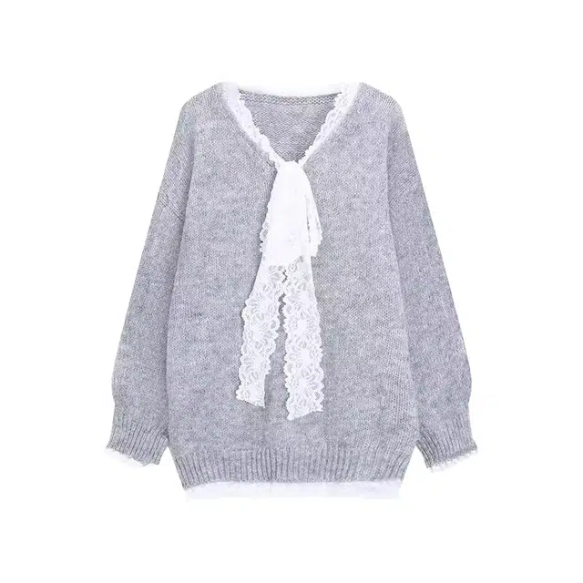 望莱仕 通勤舒适休闲纯色长袖针织衫 女款