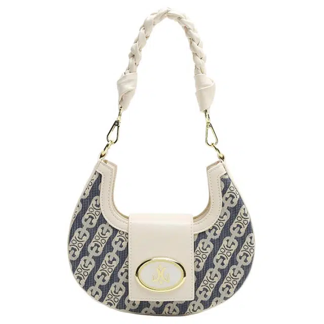 Carit&Koty Retro Crescent Shoulder Bag Blue