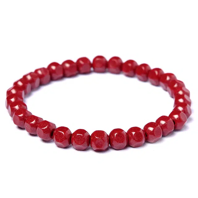 灵菲 【朱事无忧】真品高含量六方珠方糖高级感 招财纳福 生日送礼#好运 再造辰砂朱砂 手串 女款