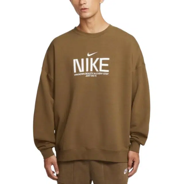 Nike Club AS M NK FT OS CREW GCEL logo