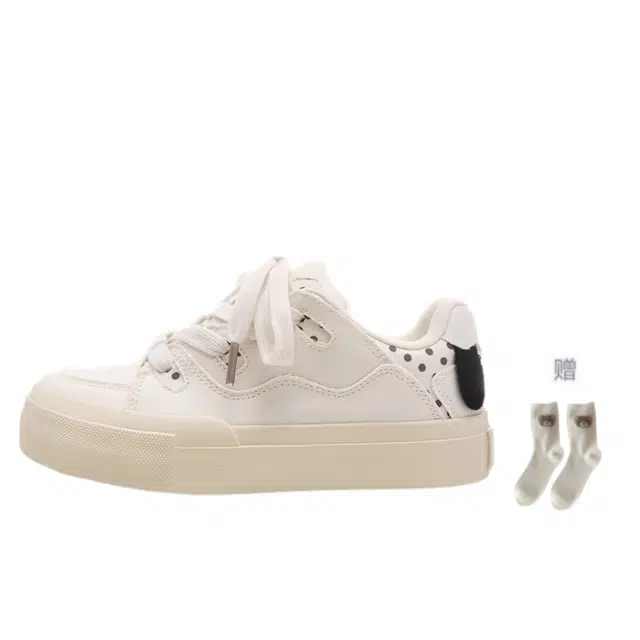 拾伍象 多巴胺厚底小白鞋可爱学生 低帮 板鞋 女