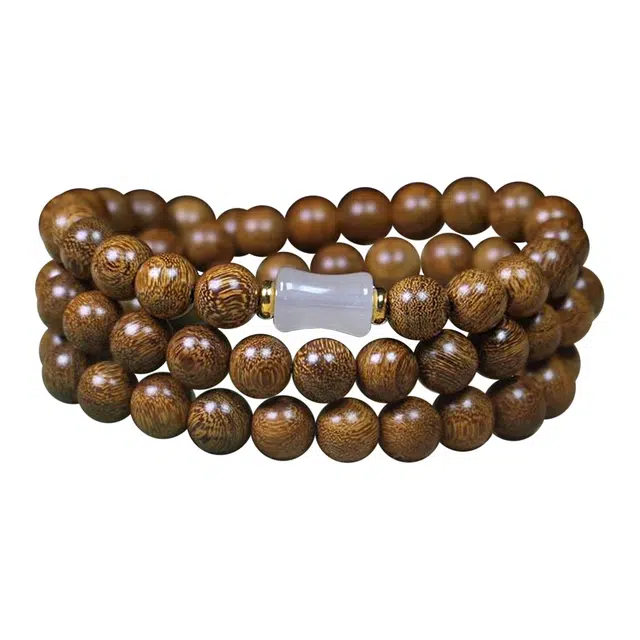 【节节高升】 色菲尔 国潮竹节串珠 上岸事业顺利新中式小众复古典雅优雅简约时尚日常通勤学生盘玩百搭#好运 檀木 手串 男女同款情侣款