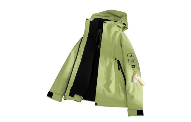 木林森 户外防风防泼水透气耐刮耐磨个性魔术贴臂章防寒保暖可拆卸石墨烯摇粒内胆三合一连帽冲锋外套夹克 男女同款