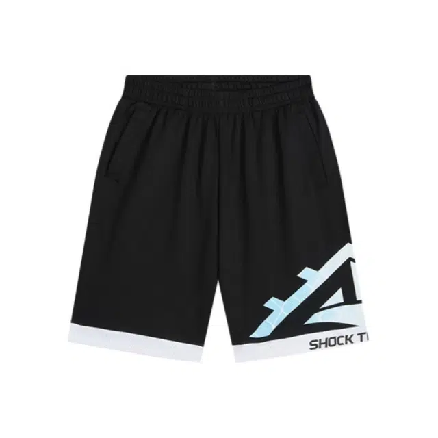 安踏儿童 透气舒适亲肤短裤 青少年 梦幻黑